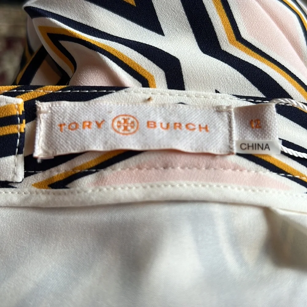 Tory Burch pleated print Faye Culotte